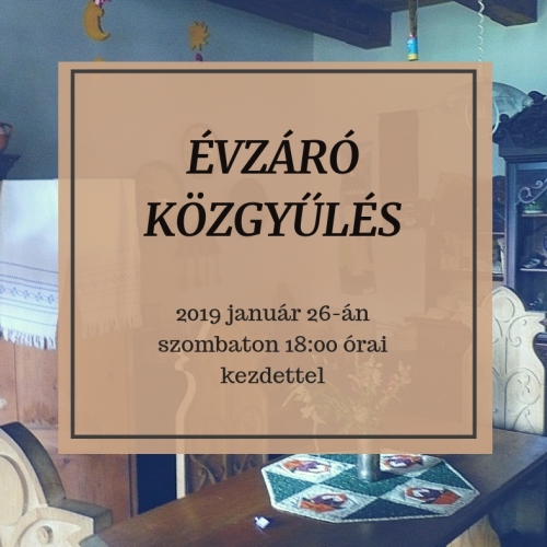 Évzáró közgyűlés